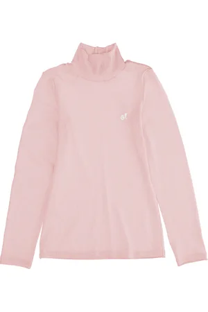 MONNALISA Jersey de cuello alto de viscosa de canalé