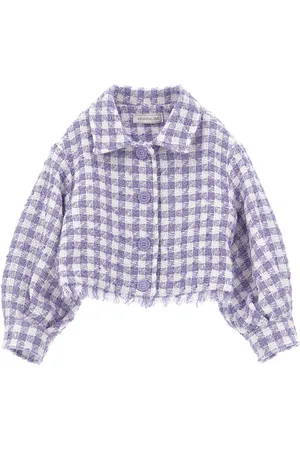 MONNALISA Chaqueta corta de pata de gallo