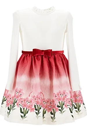 MONNALISA Vestido acolchado con falda floral