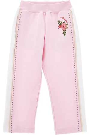 MONNALISA Joggers de felpa con tachuelas