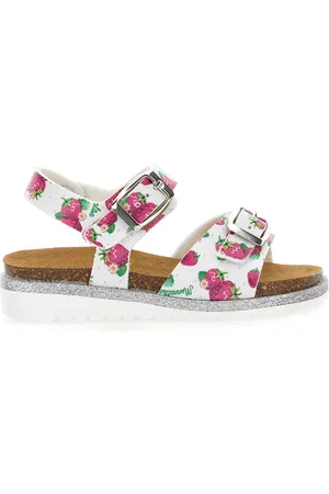 MONNALISA Sandalias con purpurina y fresas