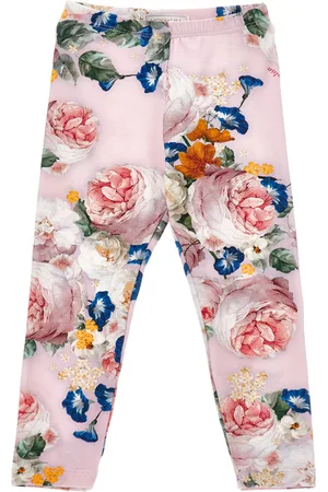 MONNALISA Leggings de punto con rosas