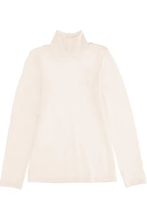 MONNALISA Jersey de cuello alto de viscosa de canalé