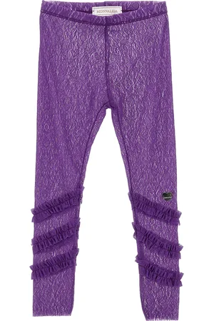 MONNALISA Leggings de encaje con volantes