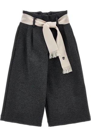 MONNALISA Pantalón cropped de lunares con purpurina