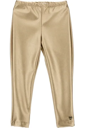 MONNALISA Leggings elásticos de tejido revestido