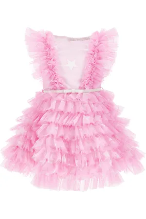 MONNALISA Vestido de tul con volantes