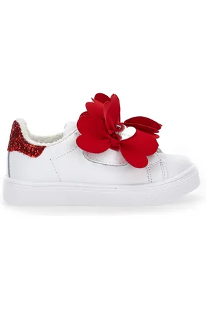 MONNALISA Zapatillas con pétalos de tela