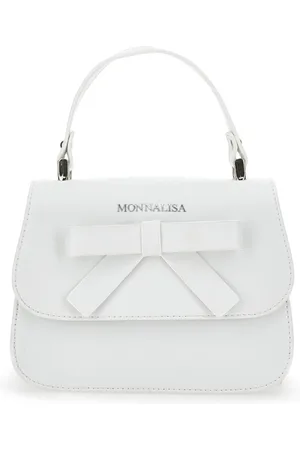 MONNALISA Bolso de piel regenerada con lazo.