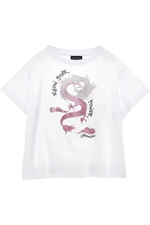 MONNALISA Camiseta de punto con pedrería