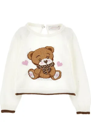 MONNALISA Jersey supersuave incrustación de oso