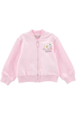 MONNALISA Sudadera de algodón con cremallera