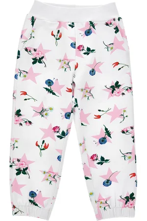MONNALISA Joggers de felpa con estampado de estrellas