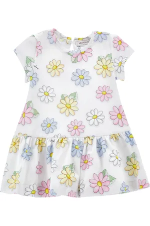 MONNALISA Vestido margaritas de talle bajo
