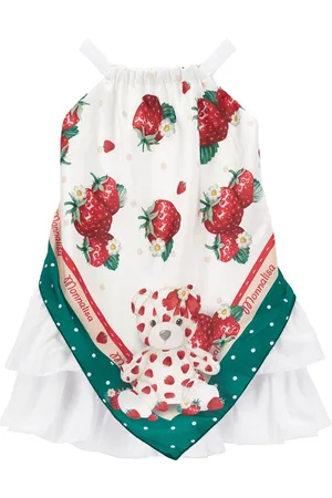 MONNALISA Vestido de tirantes con inserción tipo fular