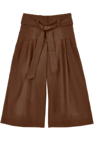 MONNALISA Pantalón cropped de popelina