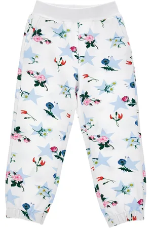 MONNALISA Joggers de felpa con estampado de estrellas
