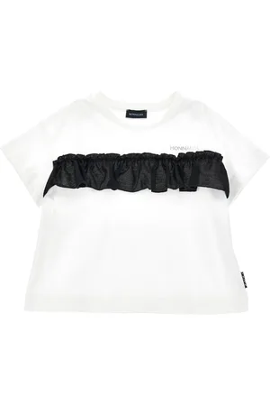 MONNALISA Camiseta con volante de tul