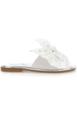 MONNALISA Chanclas de serraje con lazo grande