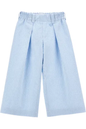 MONNALISA Pantalón de corte oversize en tejido de rayas