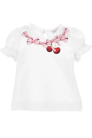 MONNALISA Camiseta de punto con estampado de lazos