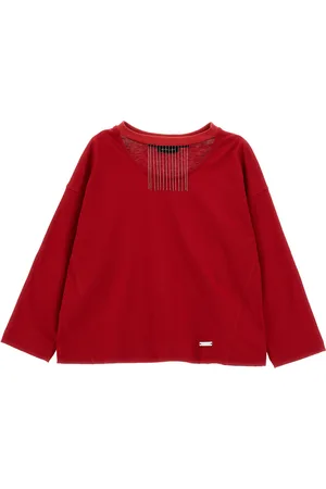 MONNALISA Camiseta de punto con flecos metalizados