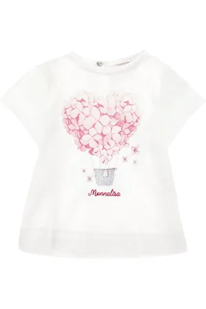 MONNALISA Camiseta con estampado de globo aerostático