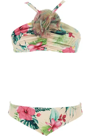 MONNALISA Bikini elástico con estampado de selva