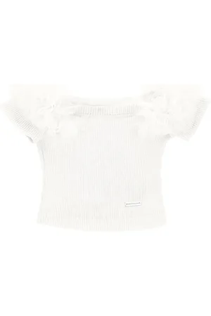 MONNALISA Top de viscosa y tul