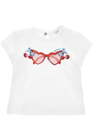 MONNALISA Camiseta de punto con estampado de gafas