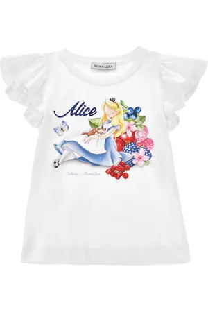 MONNALISA Camiseta Alice con mangas con volantes