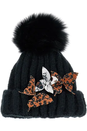 MONNALISA Gorro de mezcla de lana con pompón