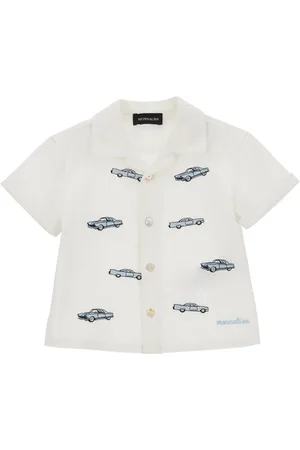 MONNALISA Camisa de algodón estampada