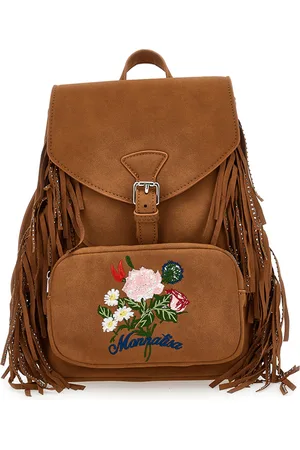 MONNALISA Mochila de microfibra con flecos