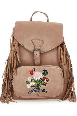 MONNALISA Mochila de microfibra con flecos
