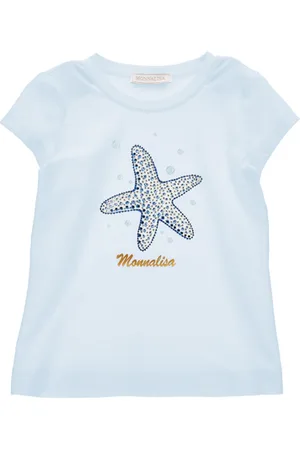 MONNALISA Camiseta con estrella de strass