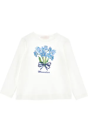 MONNALISA Camiseta con estampado de ramo