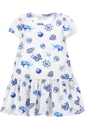 MONNALISA Vestido de punto con estampado marino