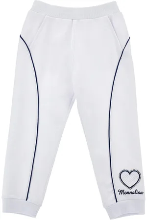 MONNALISA Jogger bicolor con corazón de strass