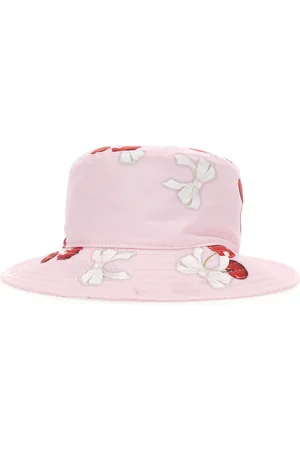MONNALISA Sombrero de popelina con estampado de cerezas