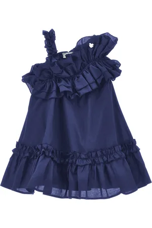 MONNALISA Vestido de muselina asimétrico