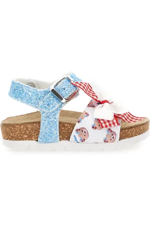 MONNALISA Sandalias con purpurina y lazos