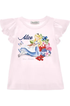 MONNALISA Camiseta Alice con mangas con volantes