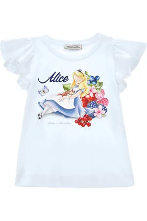 MONNALISA Camiseta Alice con mangas con volantes