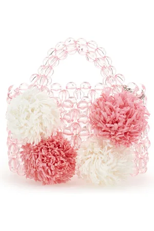 MONNALISA Bolso con pompones de crochet