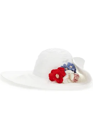 MONNALISA Gorro con flores de ala ancha