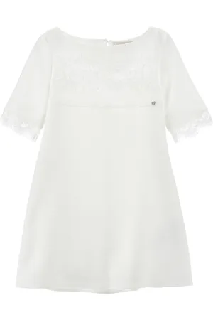 MONNALISA Vestido signorina de cady y encaje
