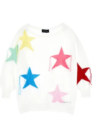 MONNALISA Jersey en algodón con maxi estrellas