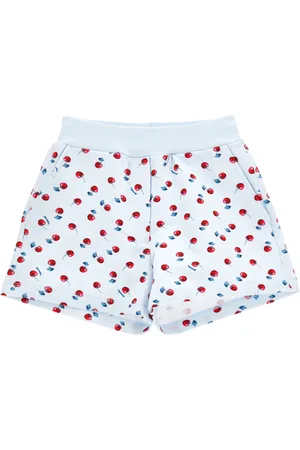 MONNALISA Pantalón corto en algodón con estampado de cerezas