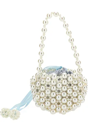 MONNALISA Bolso de mano con perlas
